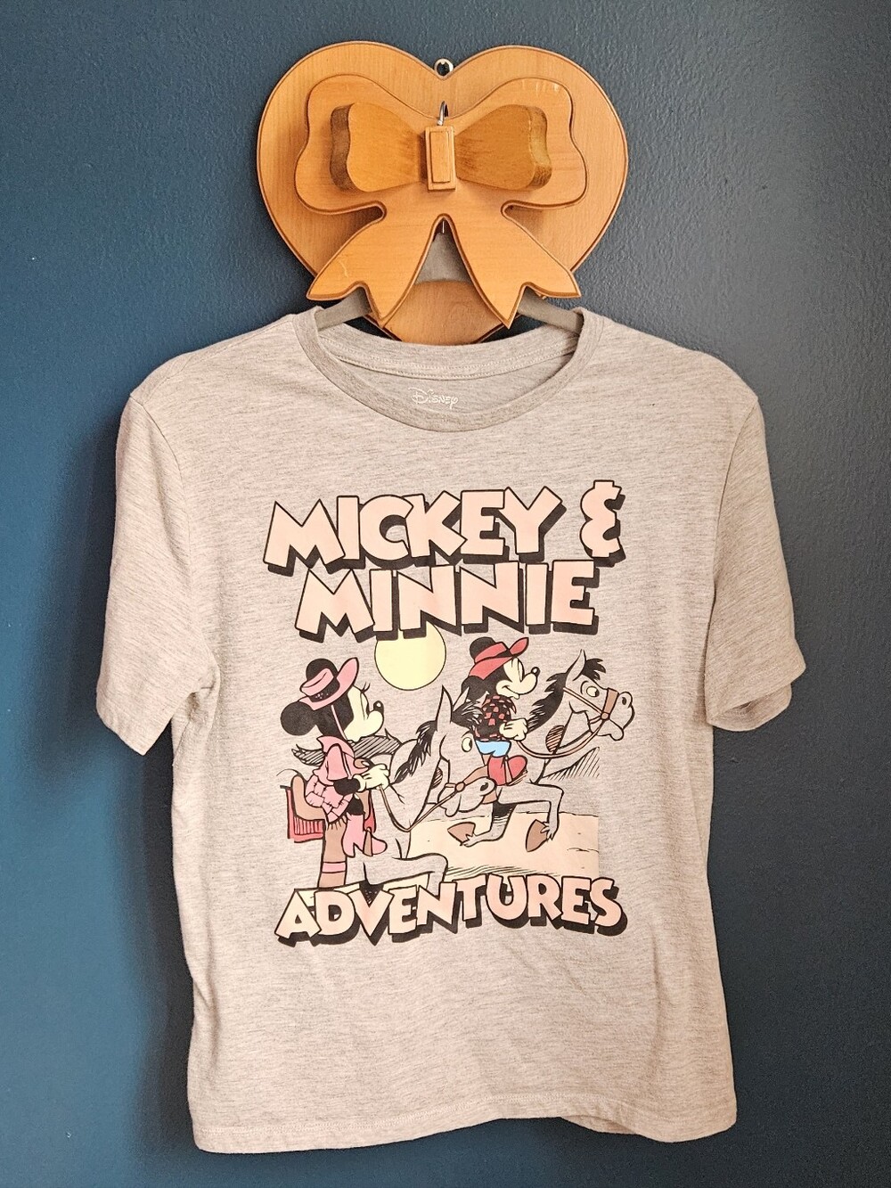 Disney Mickey & Minnie Graphic Tee - Light Gray